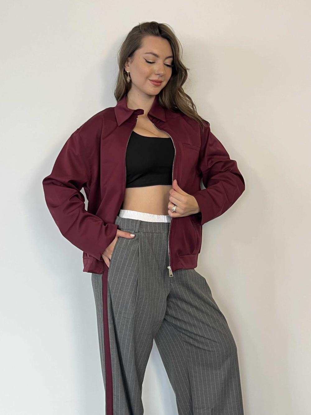 Bordo Jacket Line Pant Sets