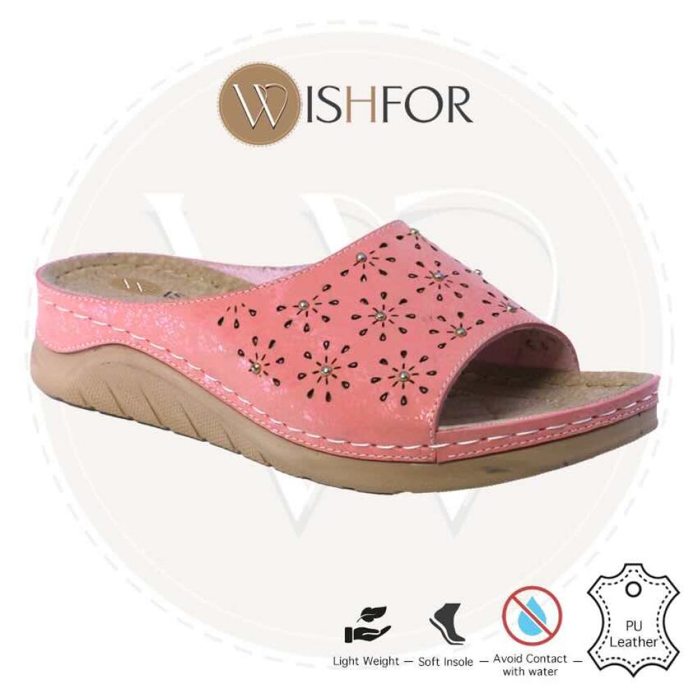 Wishfor slipper flower design upper 