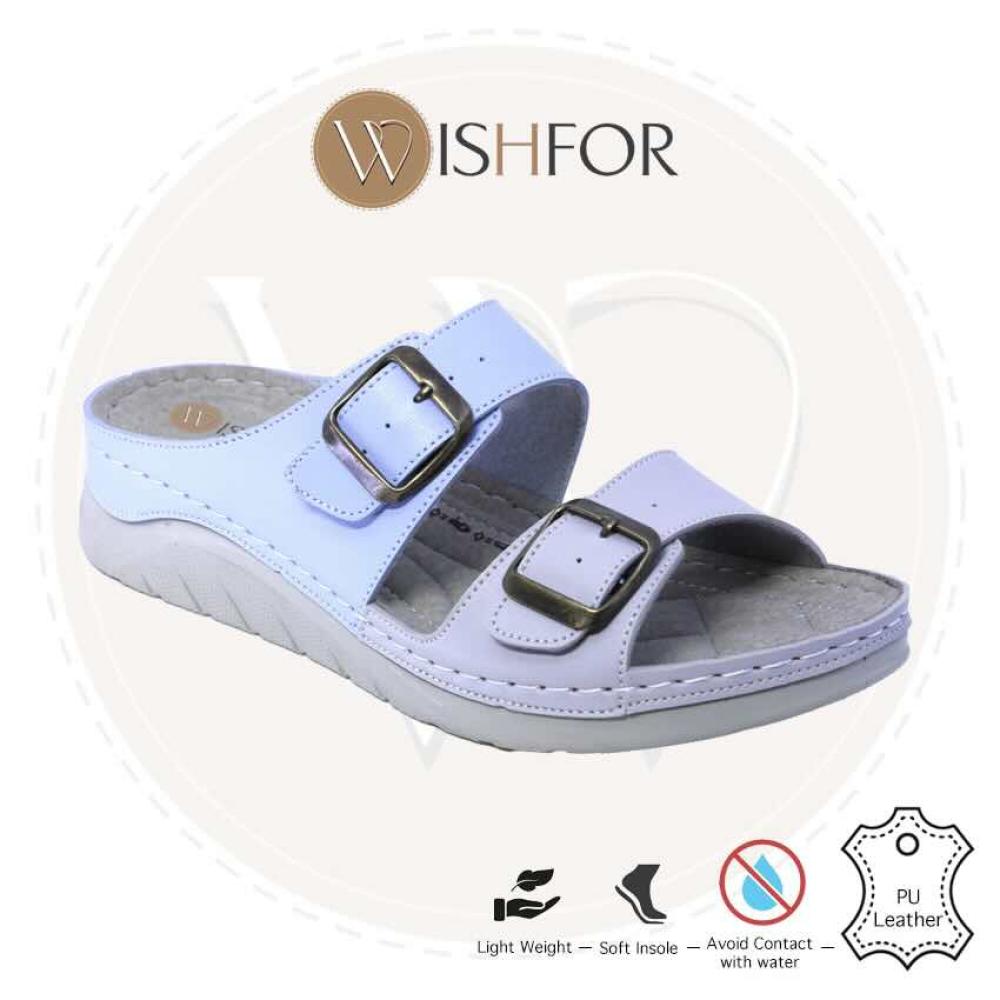 Wishfor comfort slipper light weight cross design two color upper