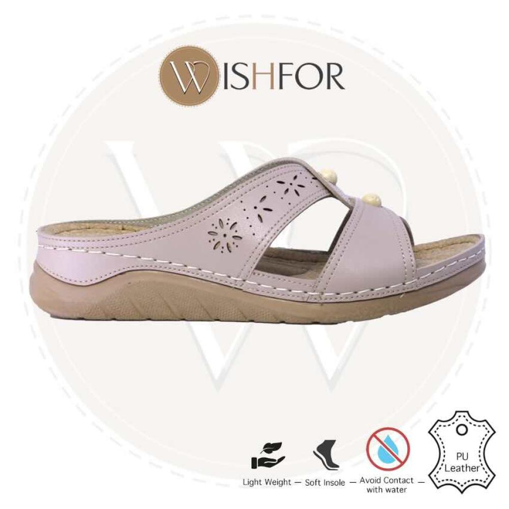 Wishfor comfort slipper light weight cross design upper