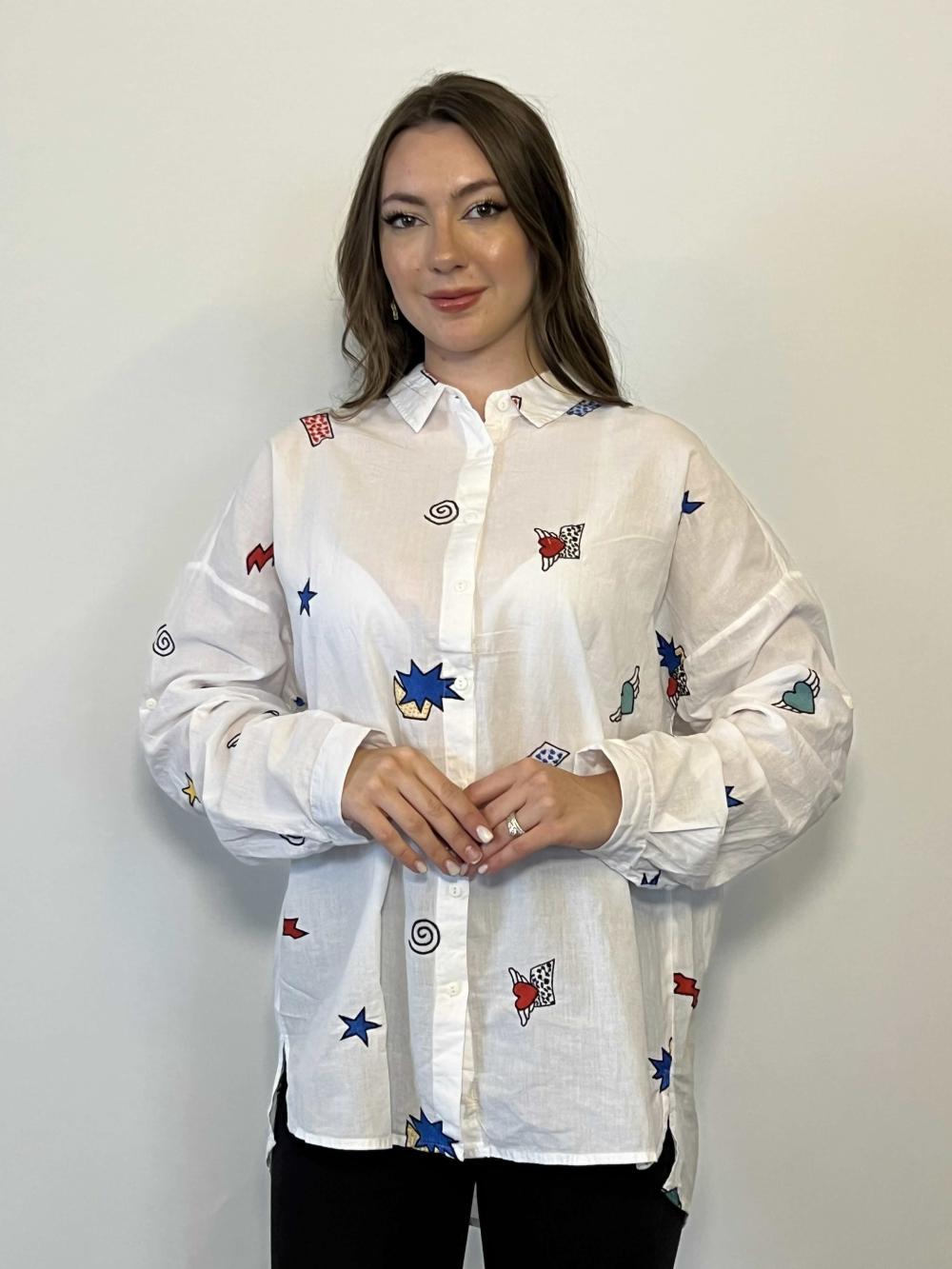 Print stars shirt 